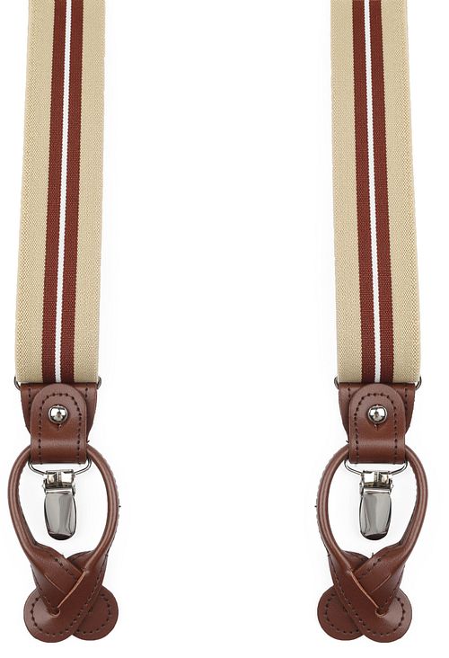 Suitable Luxe Suspenders Stripe Beige Product