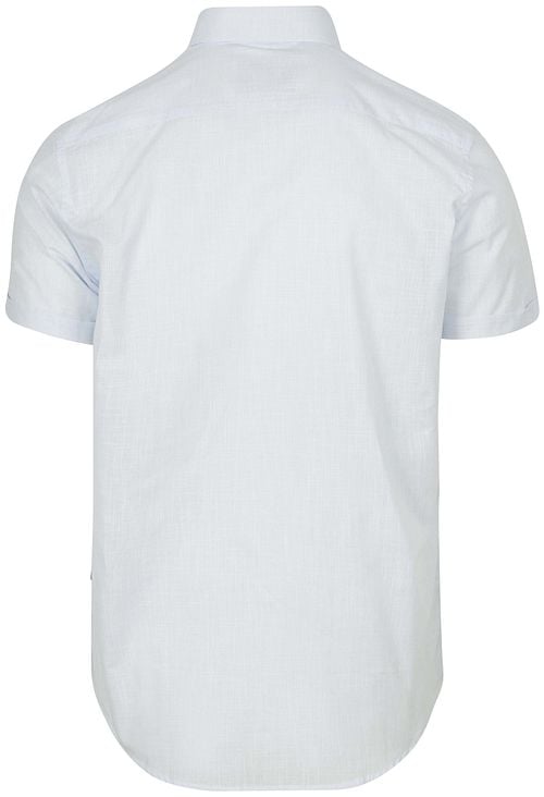 Suitable Short Sleeves Shirt Cotton Slub Light Blue Product / Achterkant