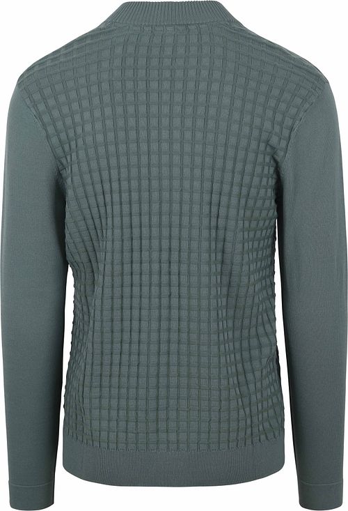 Blue Industry Cardigan Green Structure Product / Achterkant