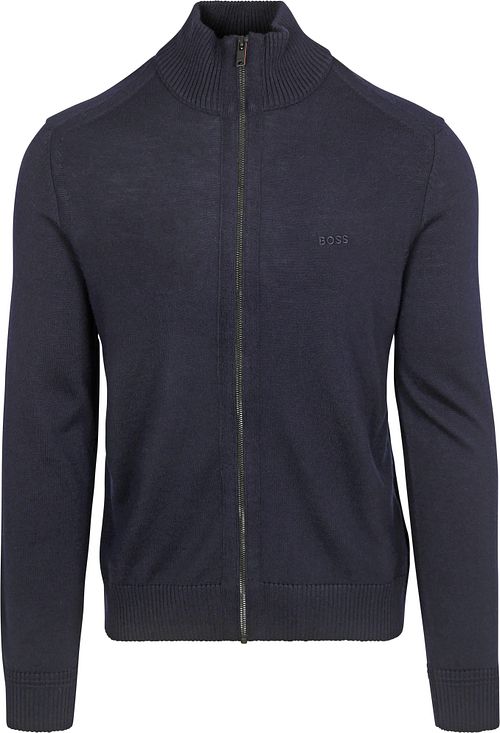 BOSS Avac Strickjacke Woolblend Navy Product