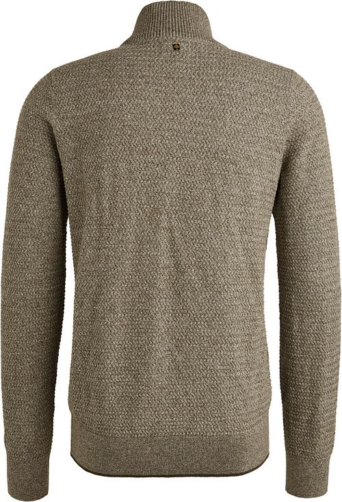 PME Legend Cardigan Mouliné Green Product / Achterkant