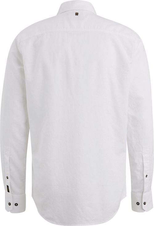 PME Legend Leinen Blend Hemd Weiß Product / Achterkant