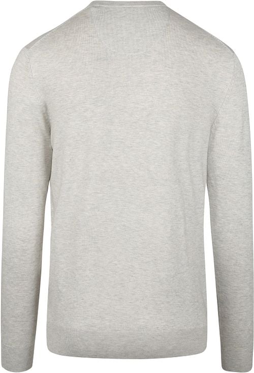 Scotch and Soda Pullover Bone Wit Melange Product / Achterkant