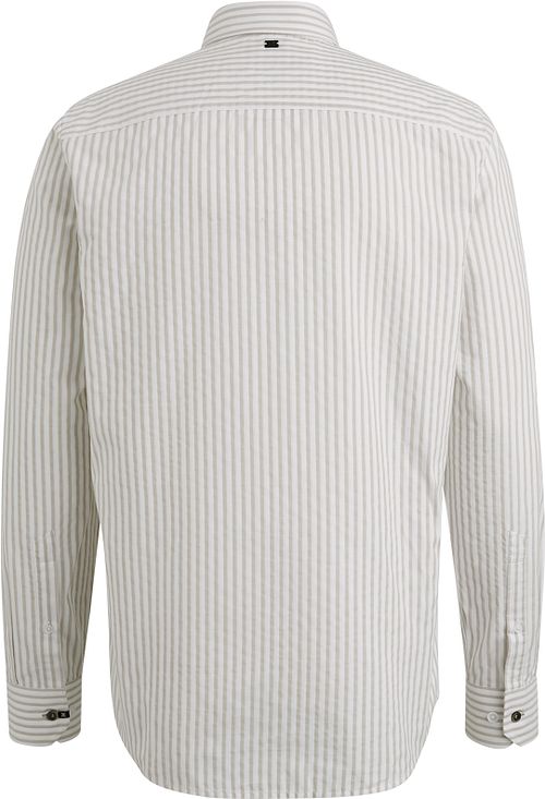 Vanguard Chemise Dobby Rayures Beige Product / Achterkant