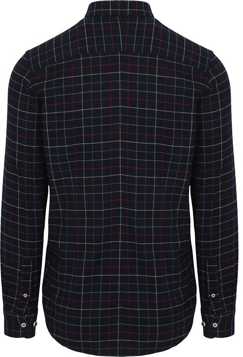 NZA Shirt Bruce Waihi Light Flannel Check Icon Navy Product / Achterkant