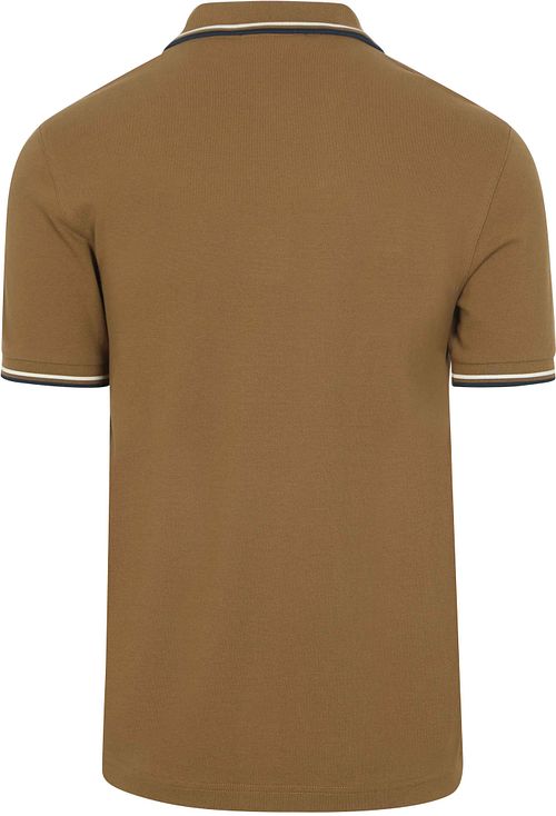 Fred Perry Polo Twin Tipped M3600 Brown Z60 Product / Achterkant