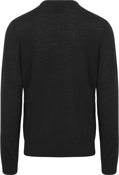 King Essentials The John Pullover Merino Zwart Product / Achterkant