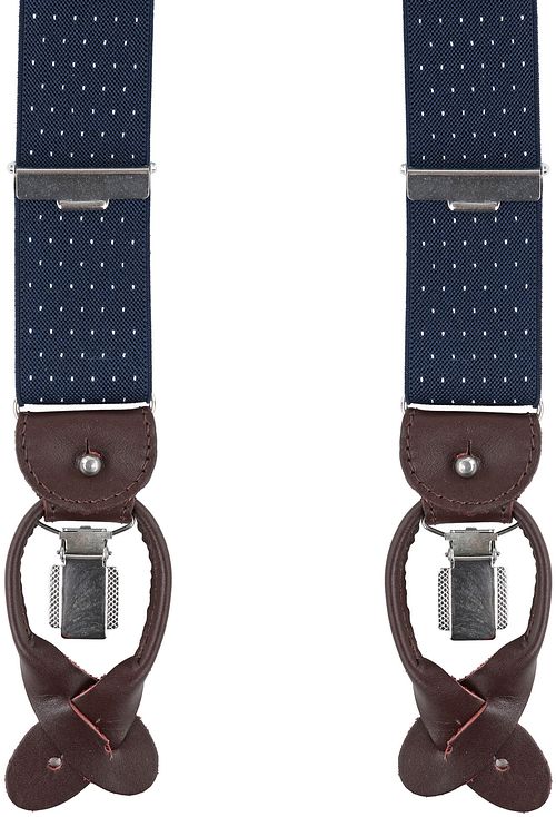 Profuomo Suspenders Navy-White Product