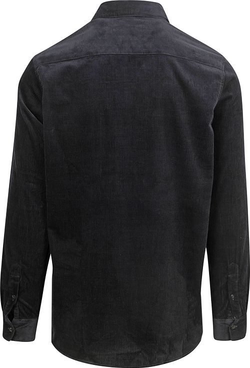 Scotch and Soda Solid Corduroy Shirt Black Product / Achterkant