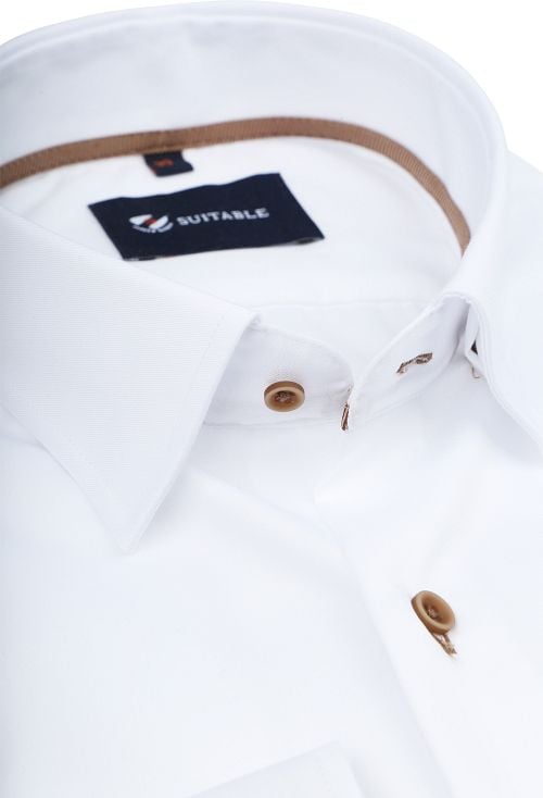Suitable Overhemd Twill Wit Product / Detail