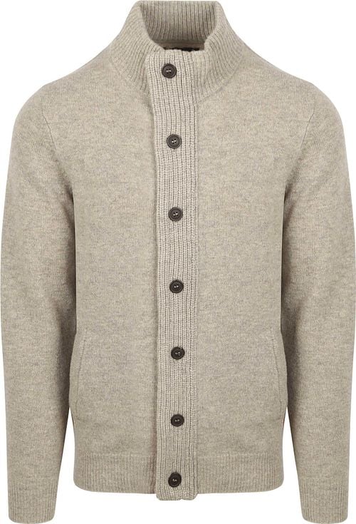 Barbour Zip Pull Wool Greige Product
