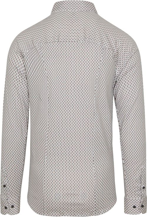 Desoto Shirt Non Iron Full Print White Product / Achterkant