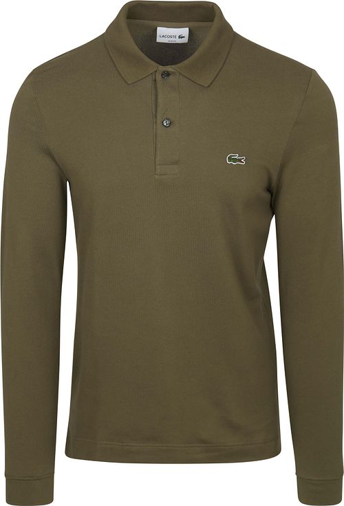Lacoste Polo à Manches Longues Vert Olive