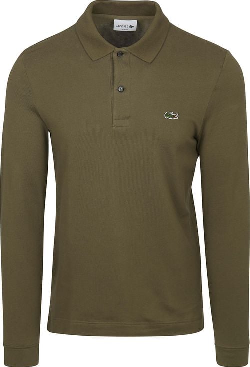 Lacoste Poloshirt Lange mouwen Donkergroen