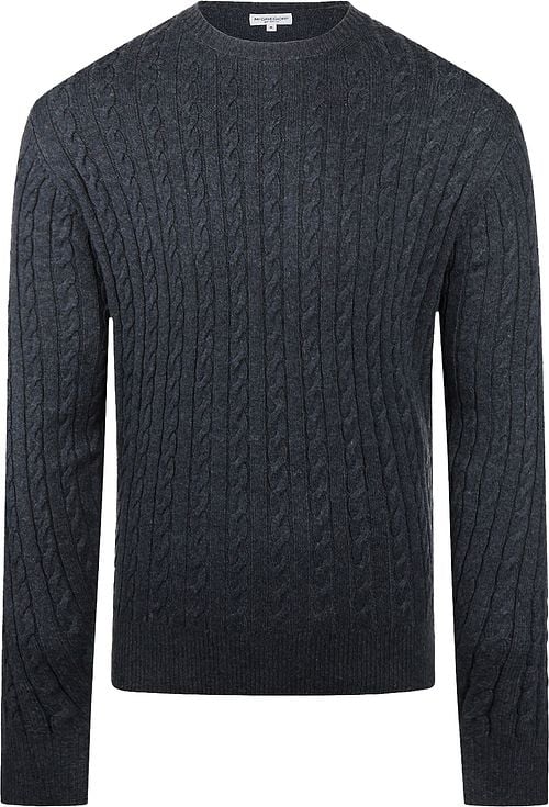 McGregor Cable Pullover Merinowolle Melange Navy Product