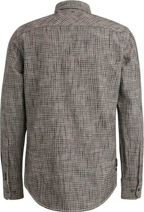 PME Legend Chemise Impression Slub Gris Product / Achterkant
