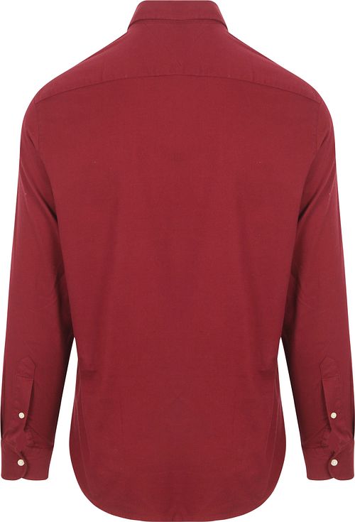 Tommy Hilfiger Hemd Brushed Bordeaux Product / Achterkant