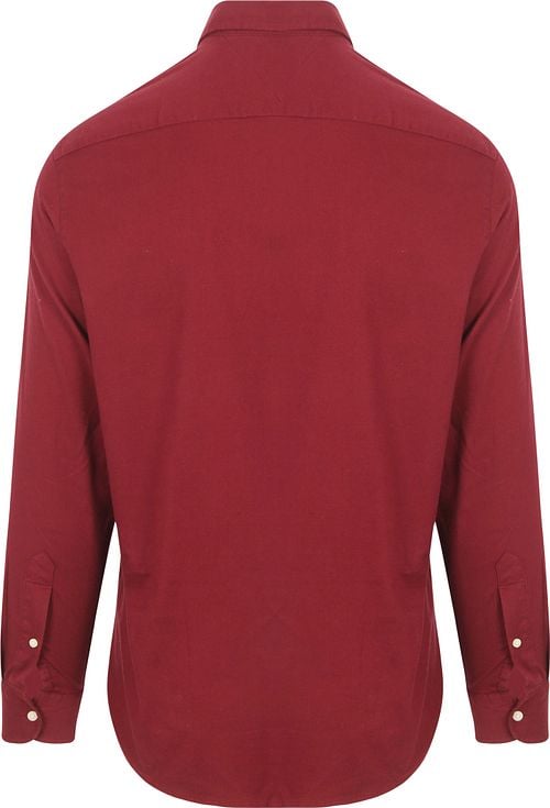 Tommy Hilfiger Chemise Brushed Bordeaux Product / Achterkant