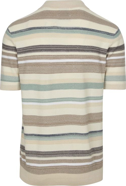 Scotch And Soda Knitted Polo Beige Product / Achterkant