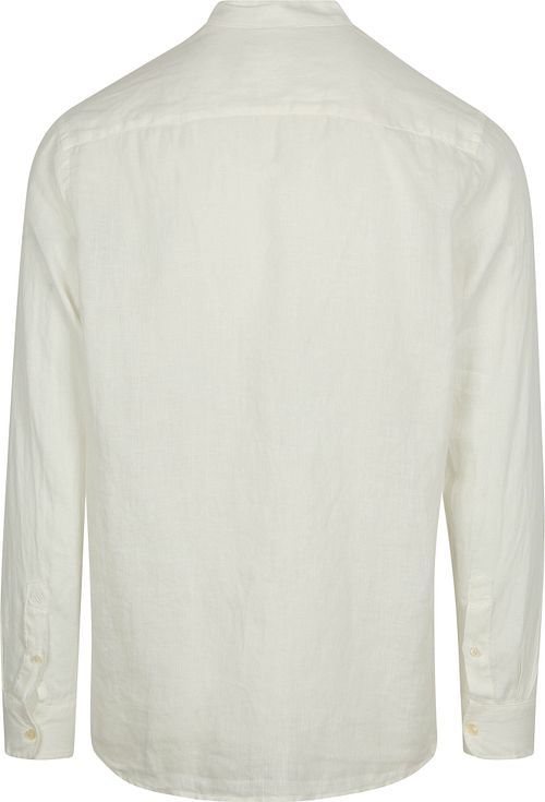 Scotch and Soda Linen Mao Shirt White Product / Achterkant