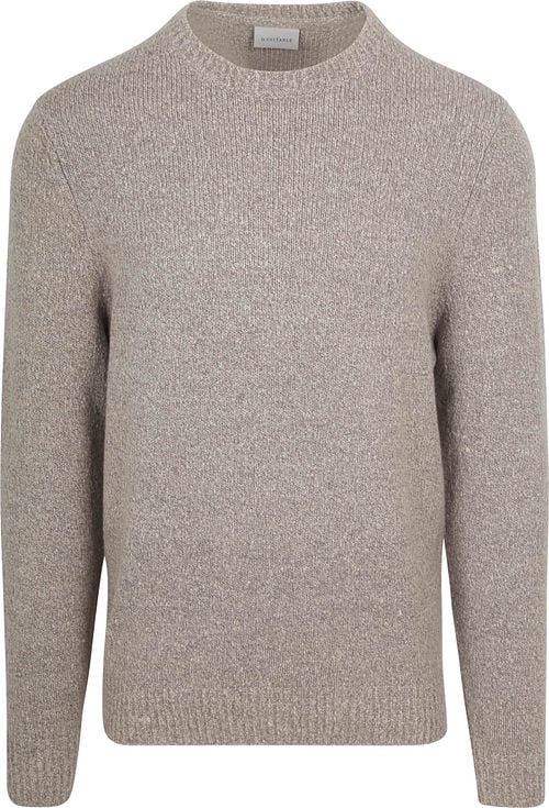 Suitable Pullover Boiled Wool Taupe Product