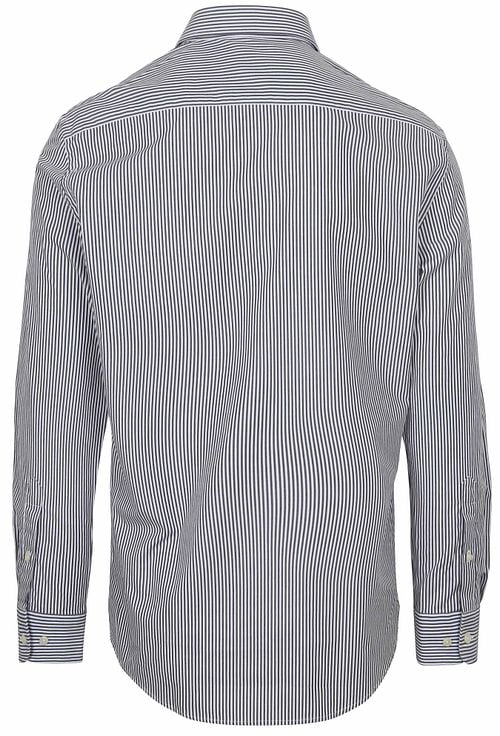 McGregor Overhemd Poplin Streep Navy
