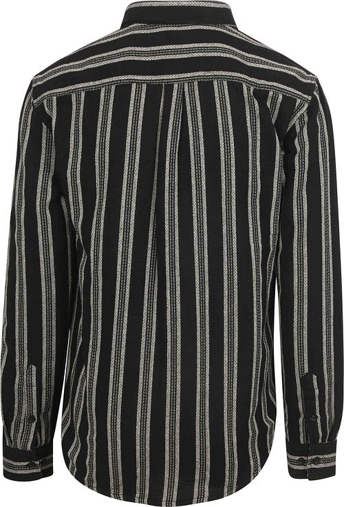 Anerkjendt Shirt Leif Structure Stripe Anthracite Product / Achterkant