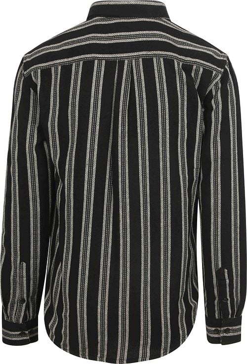 Anerkjendt Overhemd Leif Structure Stripe Antra Product / Achterkant