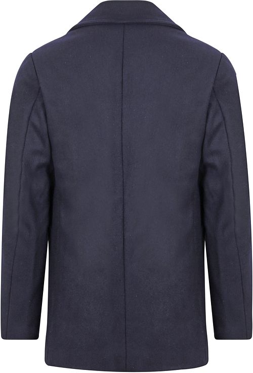Armor-Lux Cap Sizun Coat Wool Navy Product / Achterkant