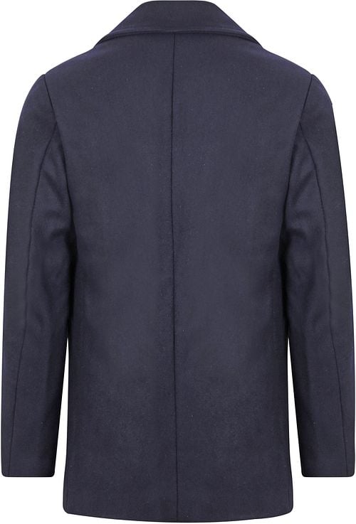Armor-Lux Cap Sizun Jacke Wolle Navy Product / Achterkant