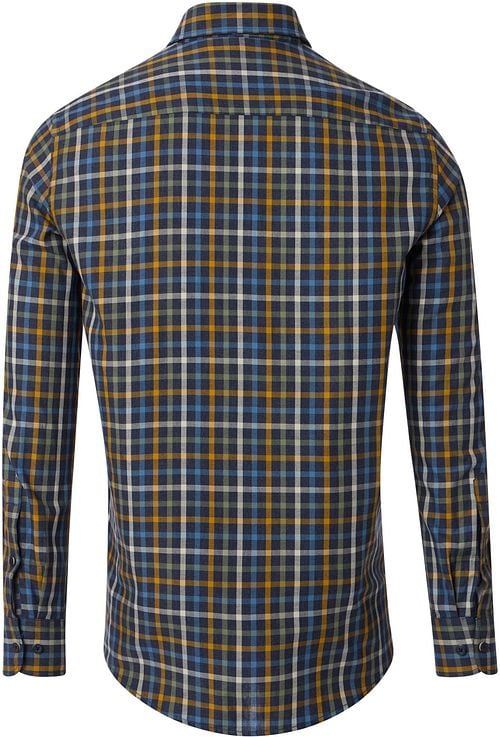 Casa Moda Overhemd Ruiten Navy Product / Achterkant