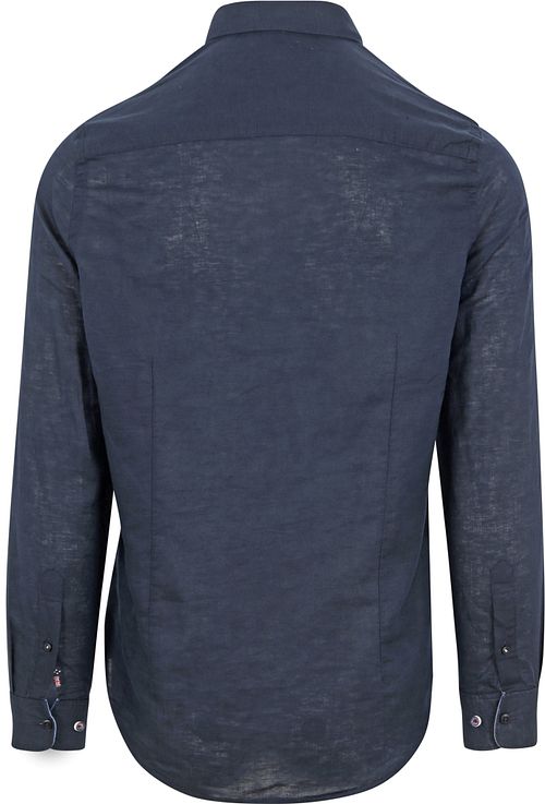 NZA Chemise Okarito De Lin Marine Product / Achterkant