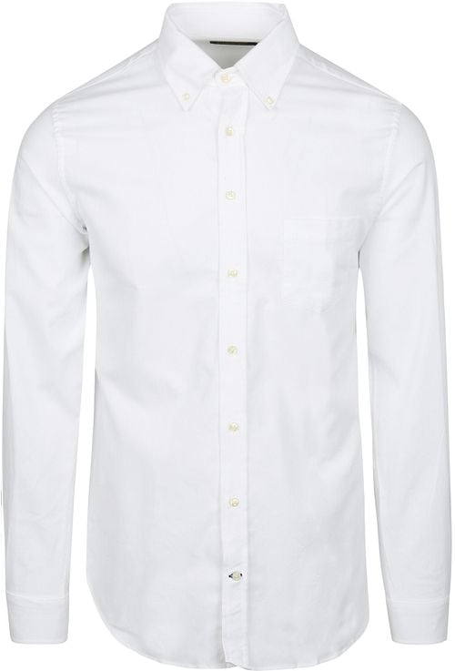 Steppin' Out Overhemd Twill Borstzak Wit Product