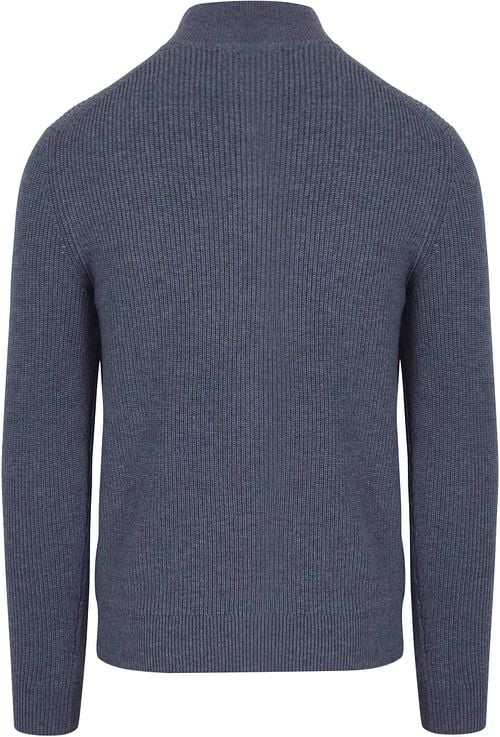 Suitable Half Zip Pullover Wool Blend Dark Blue Product