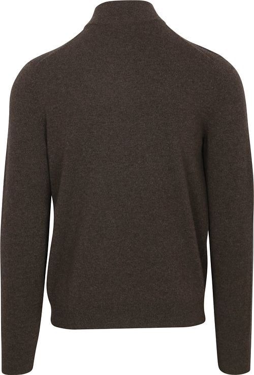 Steppin' Out Half Zip Trui Merinowol Bruin