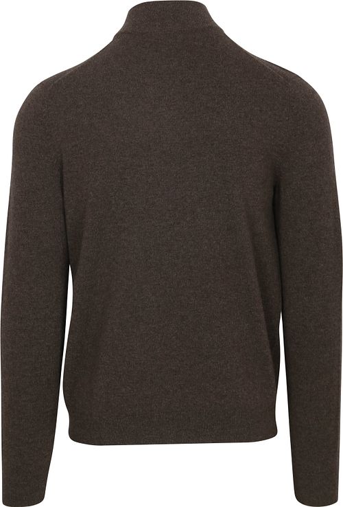 Steppin' Out Half Zip Pullover Merino Wool Brown