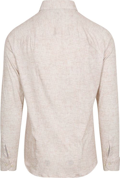 Desoto Shirt Kent Monochrome Beige Product / Achterkant