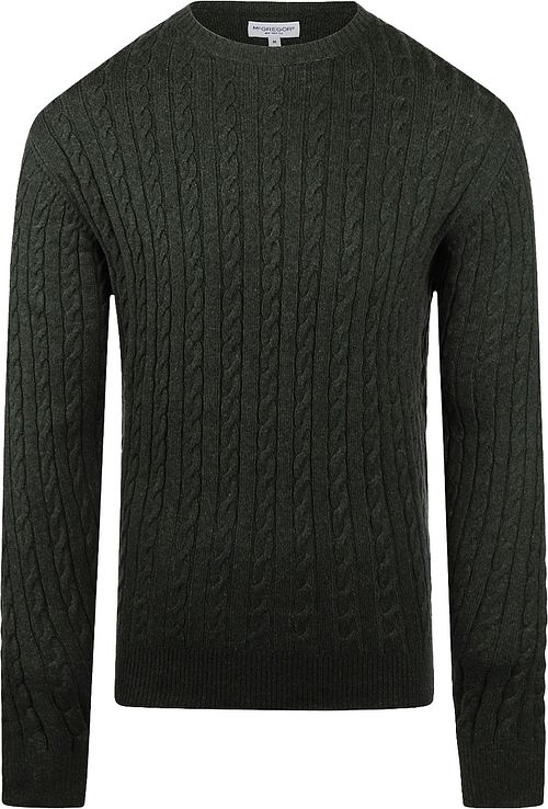 McGregor Cable Pullover Merino Wool Melange Dark Green Product