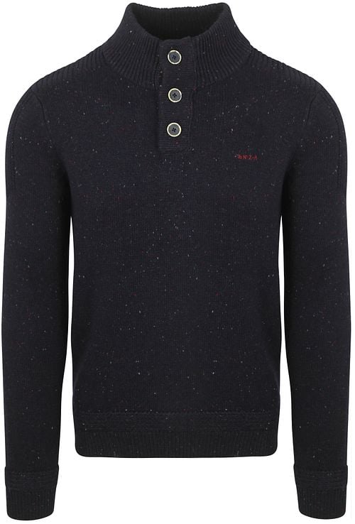 NZA Pullover Mocker Conor Melange Icon Navy Product