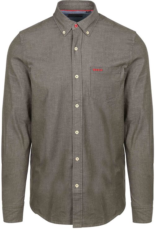 NZA Shirt James Twill Gravel Green Product