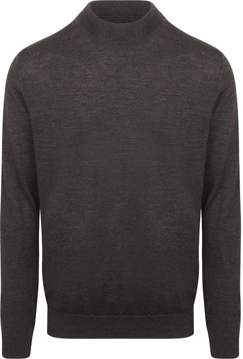 Profuomo Turtleneck Trui Merino Donkerbruin Product