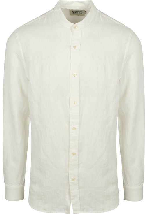 Scotch and Soda Leinen Mao Hemd weiß Product