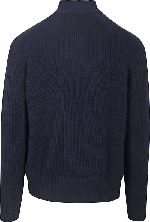 Steppin' Out Pull Half Zip Laine D'Agneau Marine Product / Detail