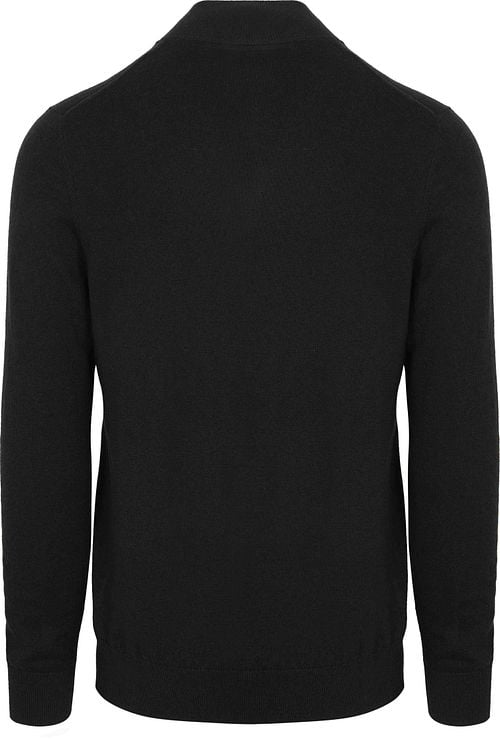 Lyle & Scott Half Zip Pullover Merino Wool Black Product / Achterkant