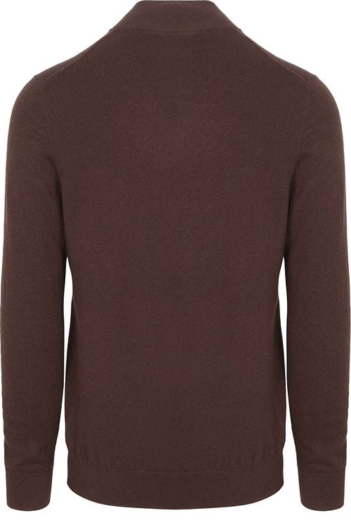 Lyle & Scott Half Zip Pullover Merino Wool Espresso Product / Achterkant