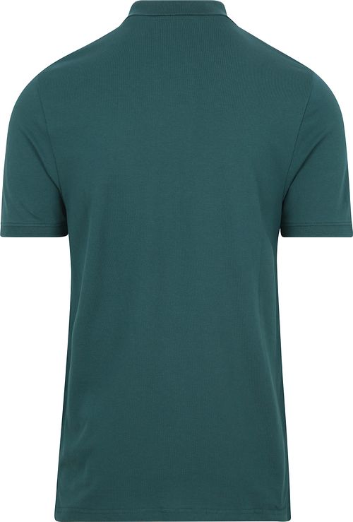 Lyle and Scott Polo Plain Dark Green Product / Achterkant