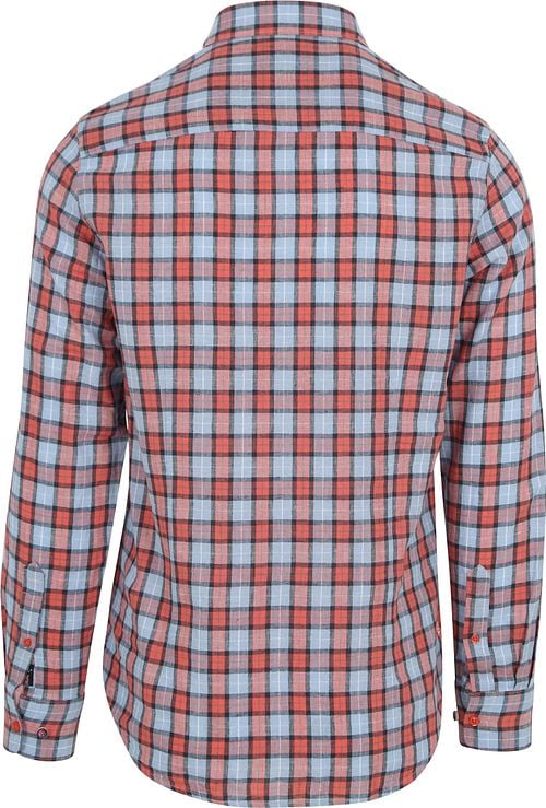 NZA Shirt Windy Tarn Linen Red Product / Achterkant