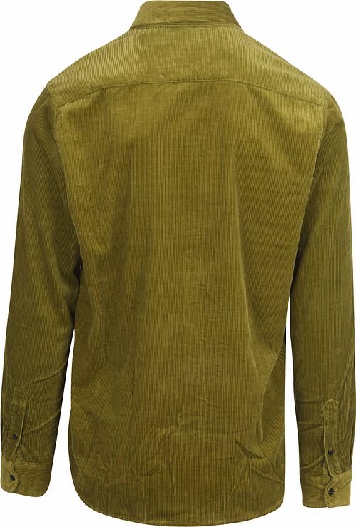 Chemise Scotch and Soda Solid Corduroy Vert Product / Achterkant