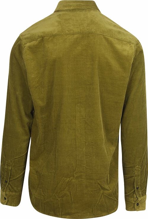 Scotch and Soda Solid Corduroy Overhemd Groen Product / Achterkant