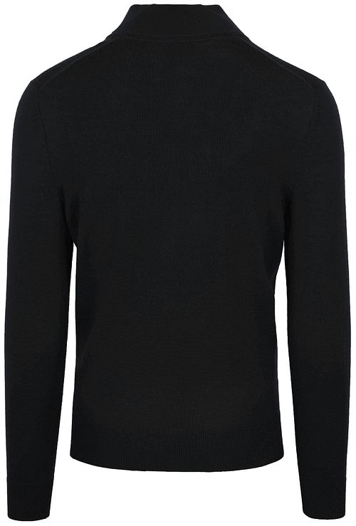 Suitable Merino Half Zip Sweater Black Product / Achterkant
